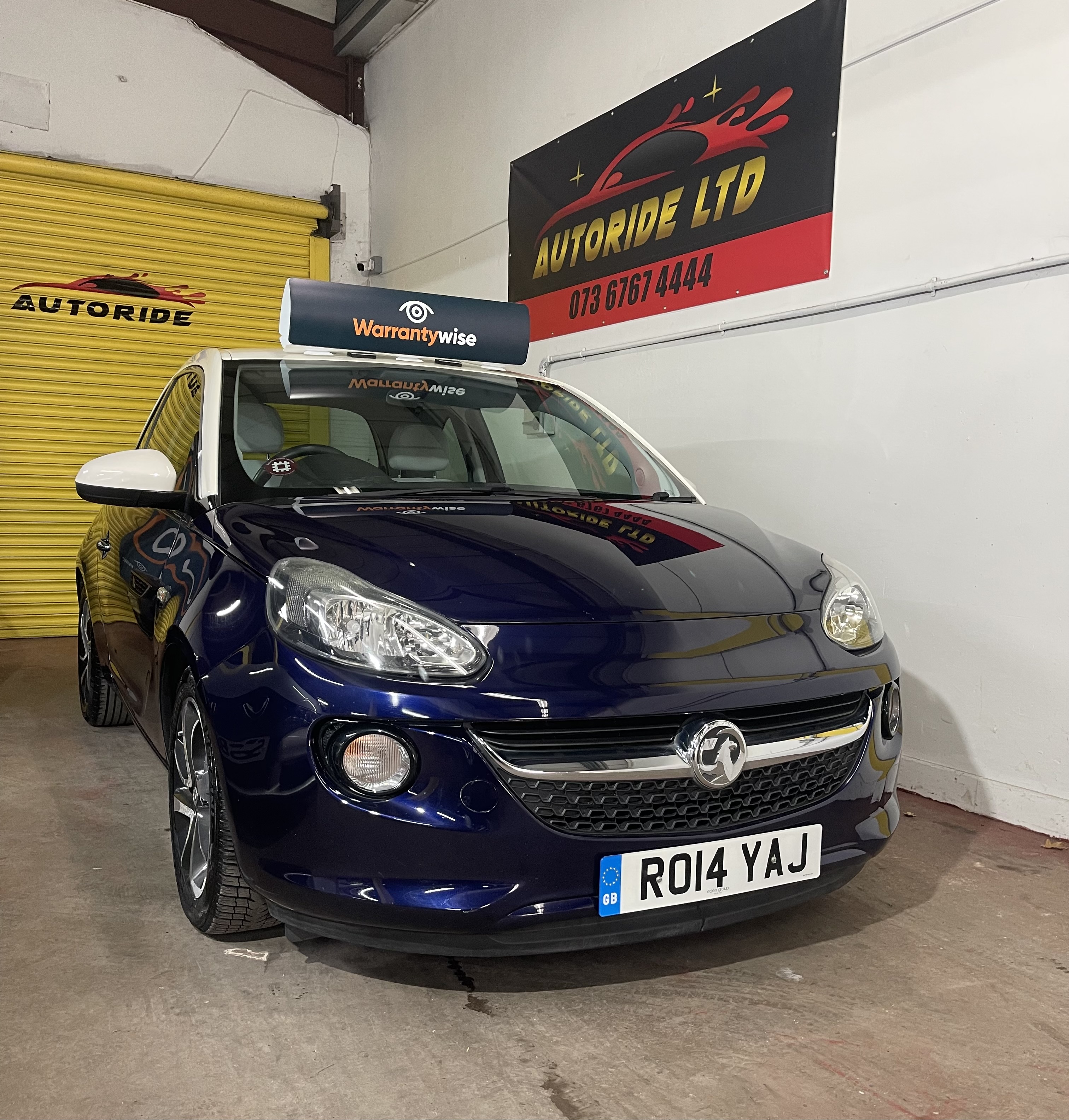 2014 VAUXHALL Adam Hatchback Blue  Manual