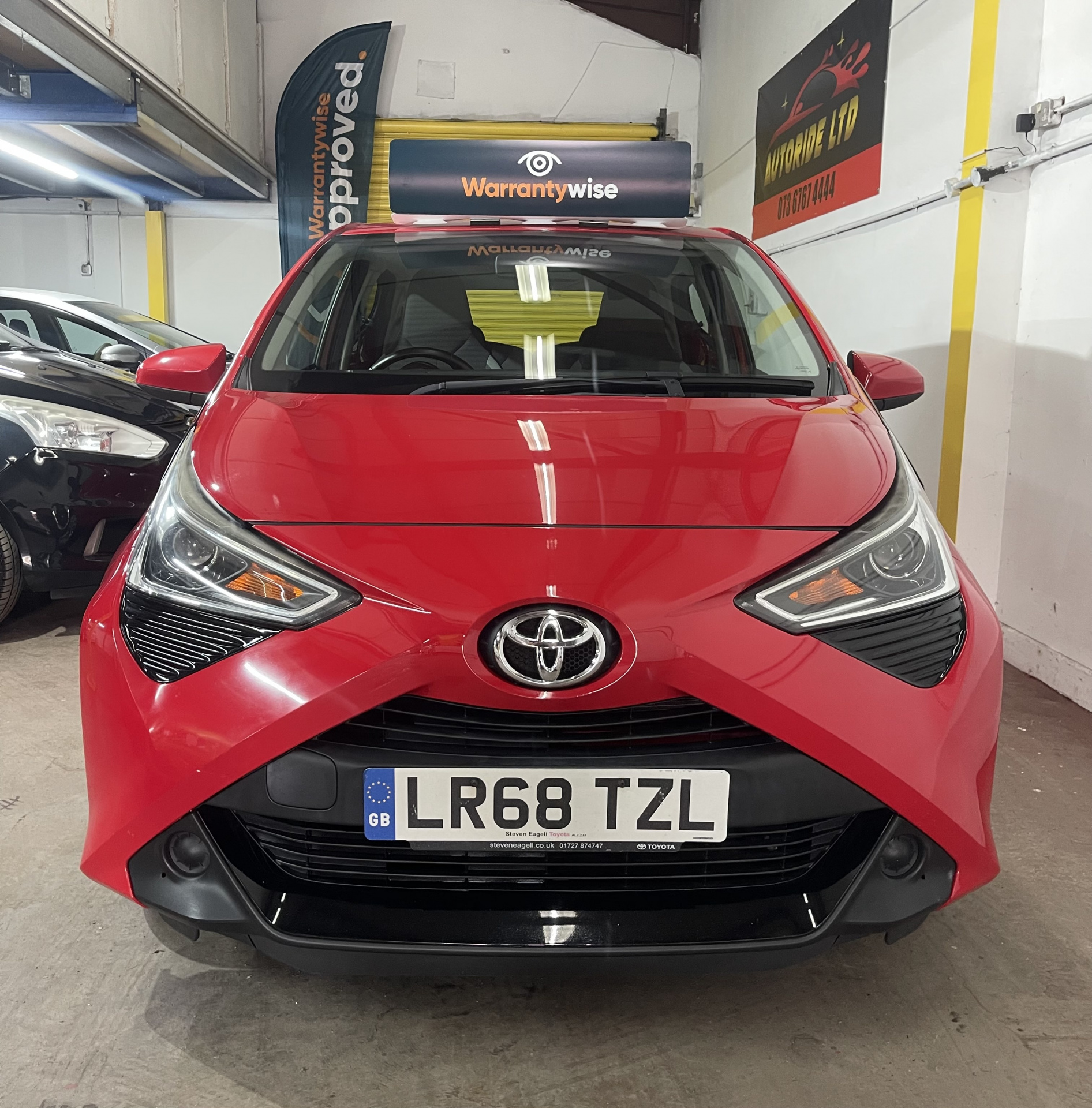 2018 Toyota Aygo Hatchback Red Automatic - view 3