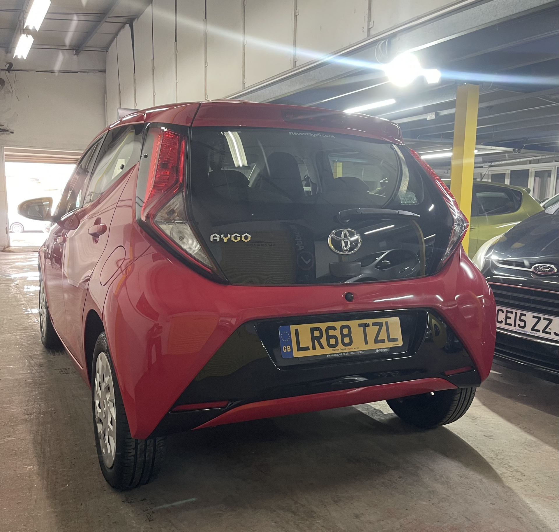 2018 Toyota Aygo Hatchback Red Automatic - view 6