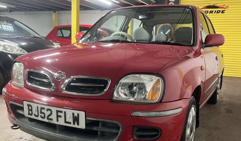 
								2002 Nissan micra Red Hatchback full									