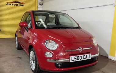 2015 Fiat 500 Red Hatchback