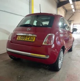 2015 Fiat 500 Red Hatchback