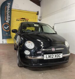 2012 Fiat 500 Black Hatchback