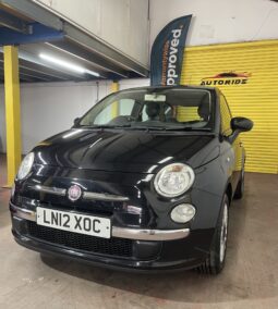 2012 Fiat 500 Black Hatchback