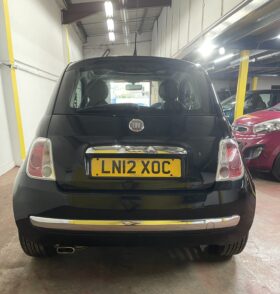 2012 Fiat 500 Black Hatchback