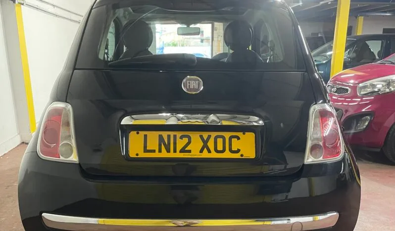
2012 Fiat 500 Black Hatchback full									