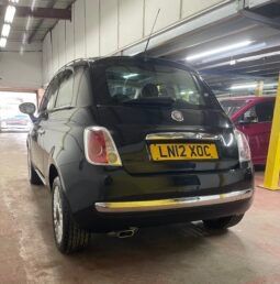 2012 Fiat 500 Black Hatchback