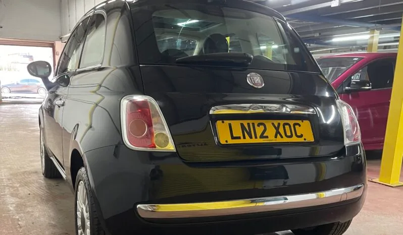 
2012 Fiat 500 Black Hatchback full									
