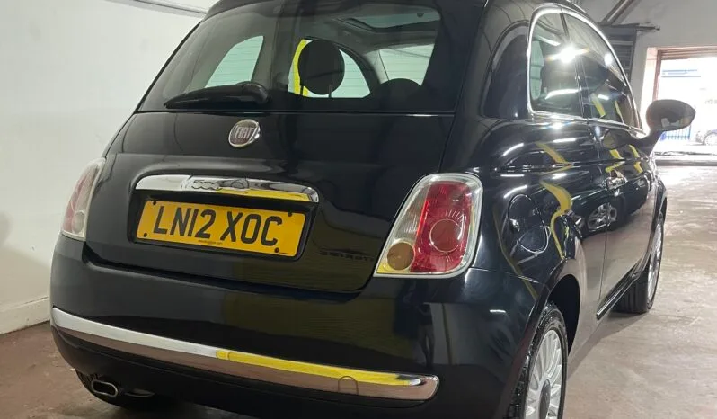 
2012 Fiat 500 Black Hatchback full									