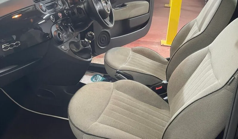 
2012 Fiat 500 Black Hatchback full									