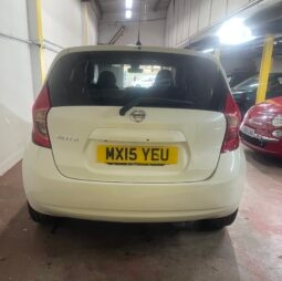 
2015 Nissan note White Hatchback full									