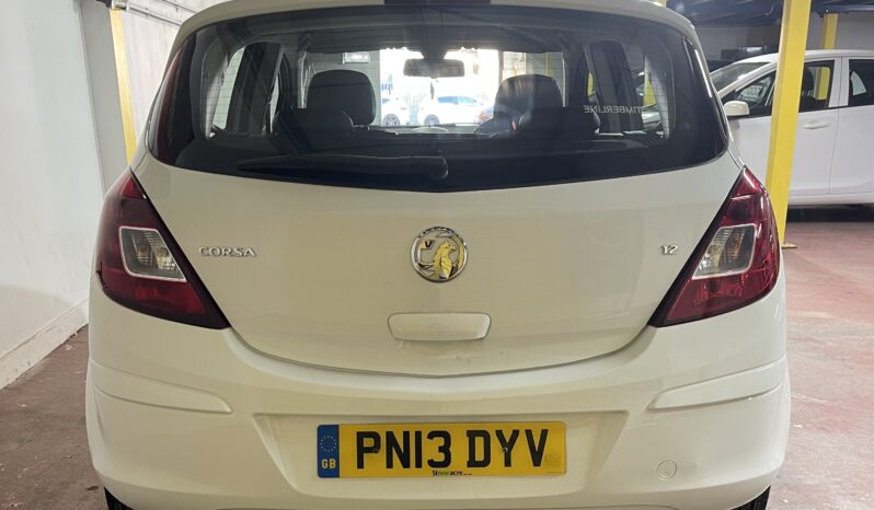 
2013 Vauxhall corsa White Hatchback full									